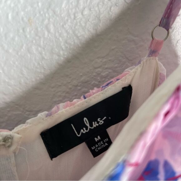 Lulu’s Total Darling Notched Bustier Maxi Dress Women’s Size M Pink Multi Floral - Picture 4 of 5